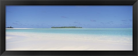 Framed Beach, Cook Islands Print