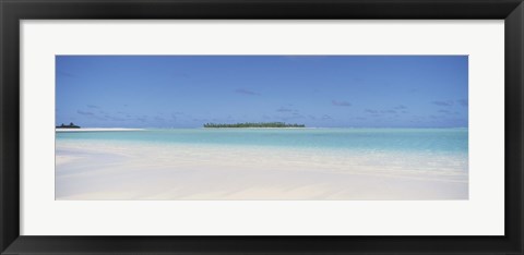 Framed Beach, Cook Islands Print