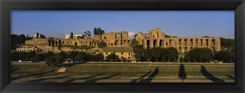 Framed Old ruins of a building, Roman Forum, Rome, Italy Print