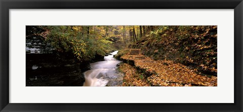 Framed Buttermilk Creek, Ithaca, New York State, USA Print