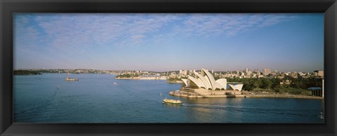 Framed Aerial view of Sydney Opera House Print