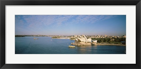 Framed Aerial view of Sydney Opera House Print