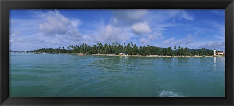 Framed Trees on the beach, Phuket, Thailand Print