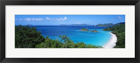 Framed Trunk Bay, St. John US Virgin Islands Print