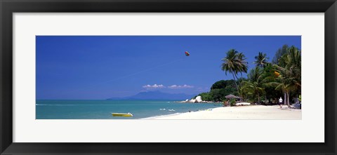 Framed White Sand Beach Penang Malaysia Print