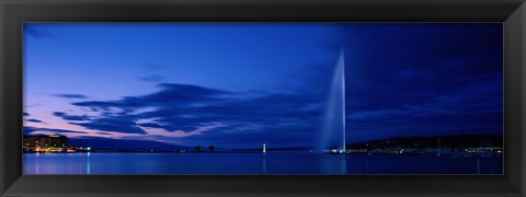 Framed Geneva Switzerland (horizontal) Print