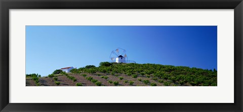 Framed Windmill Obidos Portugal Print