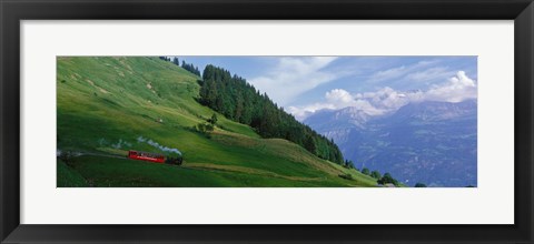 Framed Steam Train near Brienz Switzerland Print