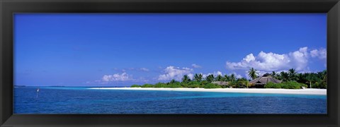 Framed Beach Scene Maldives Print