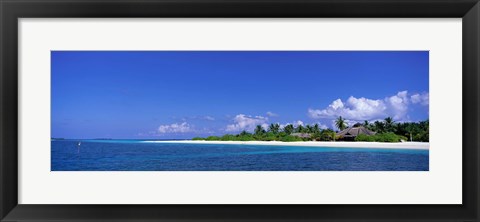 Framed Beach Scene Maldives Print