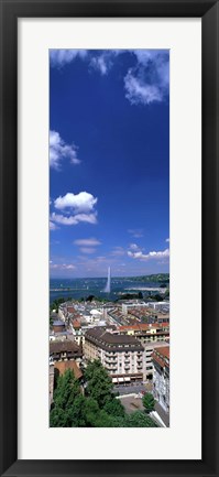 Framed Geneva Switzerland (vertical) Print