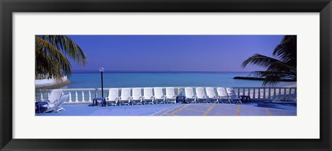 Framed Lounge Chairs, Giraavaru, Maldives Print