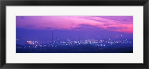 Framed Oil Refinery, Andalucia, Spain Print