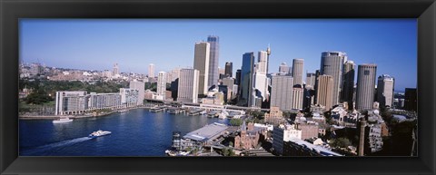 Framed Skyscrapers in a city, Sydney, New South Wales, Australia Print