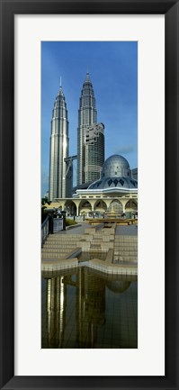 Framed Mosque and Petronas Towers Kuala Lumpur Malaysia Print