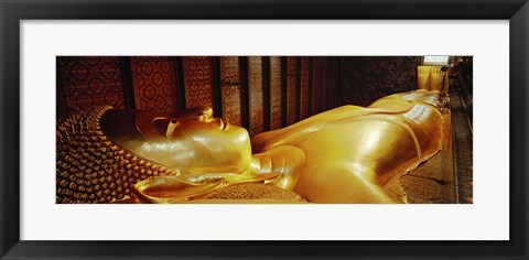 Framed Thailand, Bangkok, Wat Po, Reclining Buddha Print