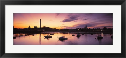 Framed Harbor Cape Cod MA Print