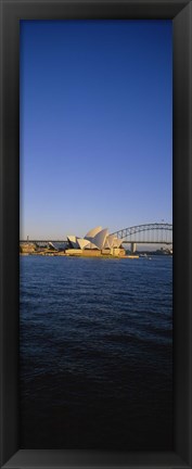 Framed Buildings on the waterfront, Sydney Opera House, Sydney, New South Wales, Australia Print