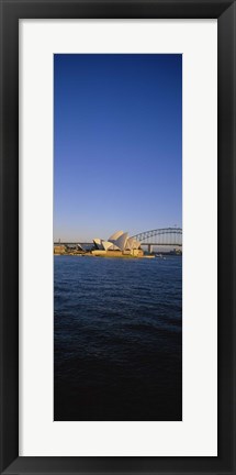 Framed Buildings on the waterfront, Sydney Opera House, Sydney, New South Wales, Australia Print