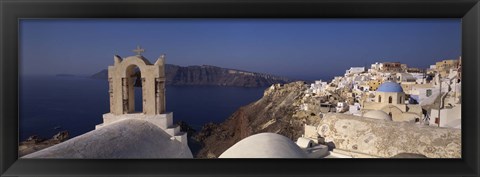 Framed Church Bell on an Island, Greece Print