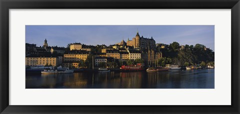 Framed Buildings On The Waterfront, Stockholm, Sweden Print