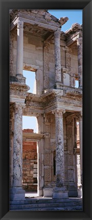 Framed Turkey, Ephesus, facade of library ruins Print