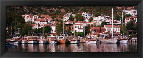 Framed Kalkan, Turkey Print