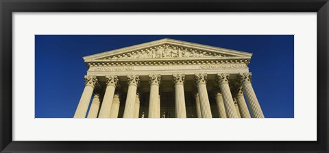 Framed Low angle view of a government building, US Treasury Department, Washington DC, USA Print