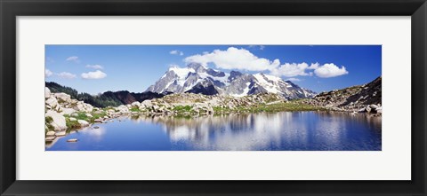 Framed Mt Baker Snoqualmie National Forest WA Print