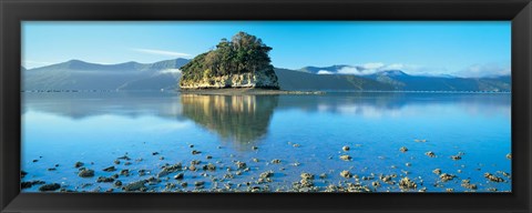 Framed Marlborough Sound, New Zealand Print