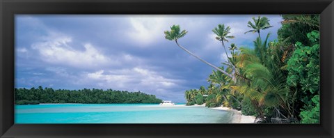 Framed Aitutak Cook Islands New Zealand Print