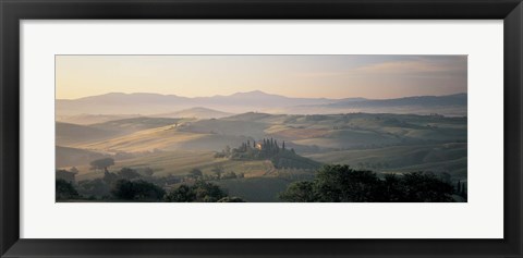 Framed Farm Tuscany Italy Print