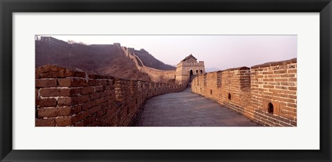 Framed Path on a fortified wall, Great Wall Of China, Mutianyu, China Print