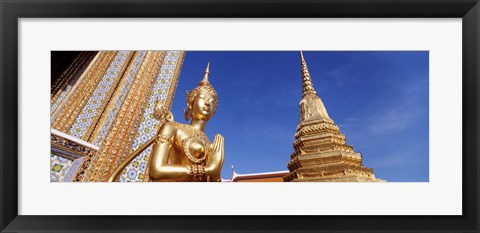 Framed Wat Phra Kaeo Statue, Grand Palace, Bangkok, Thailand Print