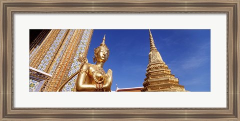 Framed Wat Phra Kaeo Statue, Grand Palace, Bangkok, Thailand Print