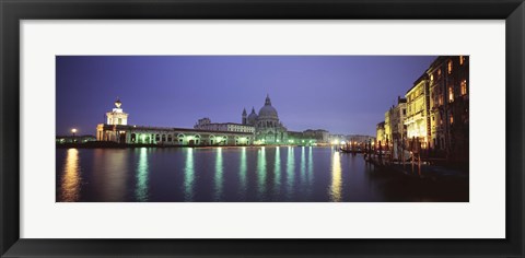 Framed Grand Canal, Venice, Italy (night) Print