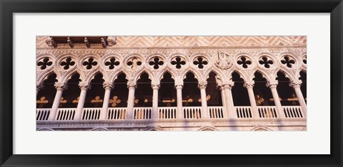 Framed Loggia, Doges Palace, Venice, Italy Print