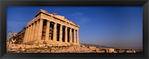 Framed Ruins of a temple, Parthenon, Athens, Greece Print