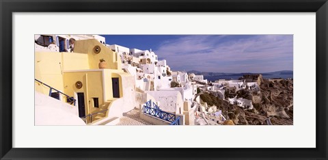 Framed Buildings in a city, Santorini, Cyclades Islands, Greece Print