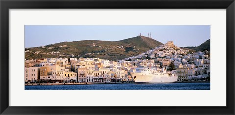 Framed Ermoupoli, Syros, Greece Print