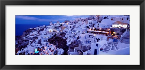 Framed Santorini at Dusk, Greece Print