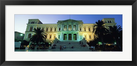 Framed Low angle view of a building, Syros, Cyclades Islands, Greece Print