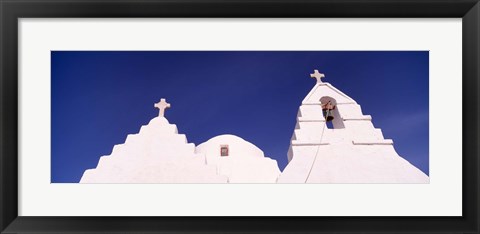 Framed Low angle view of a church, Mykonos, Cyclades Islands, Greece Print