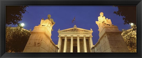 Framed Statues at Art Academy, Athens, Greece Print