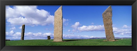 Framed Stones Of Stenness, Orkney Islands, Scotland, United Kingdom Print