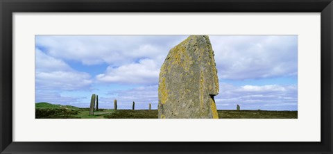 Framed Ring Of Brodgar, Orkney Islands, Scotland, United Kingdom Print