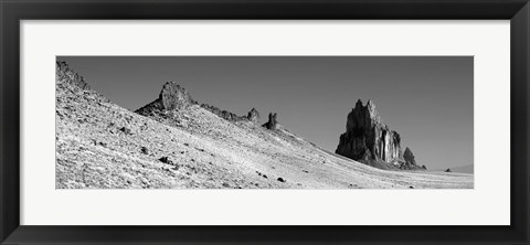 Framed USA, New Mexico, Shiprock Peak, View of a landscape Print