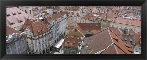 Framed View from old town hall, Prague, Czech Republic Print