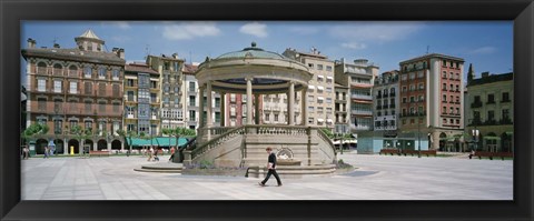 Framed Plaza Del Castillo, Pamplona, Spain Print