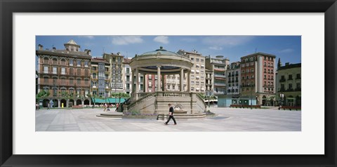 Framed Plaza Del Castillo, Pamplona, Spain Print